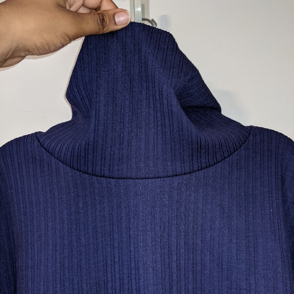 Avenue cowl neck sweater navy - Picture 2 of 3